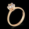 Diamond Wedding/Engagement rings Wholesale 18K Silver/Rose Gold Plated Cubic Zircon Jewelry For Women