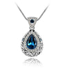 Angel Ocean Tear Design Green Crystal Pendant