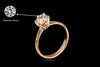 Diamond Wedding/Engagement rings Wholesale 18K Silver/Rose Gold Plated Cubic Zircon Jewelry For Women