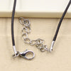 Silver Plated Tibetan Style Turtle with Durable Faux Leather Cord
