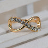 Jewelry 8 Infinity With Crystal Rings