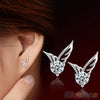 Angel Wings Silver Plated Zircon Earrings