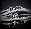 Leather Jewelry Bracelet Multi Double Layer Infinity