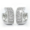 Women Sparkling V Shaped Rhinestone CZ Diamond Earring