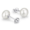 100% genuine freshwater pink pearl earrings For Women