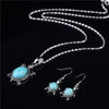 Tibetan Sea Turtle Turquoise Collection (Necklace, Earrings, and Bracelet)