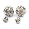 Double Side Simulated Earrings Gold or Silver Ball Stud Plated Jewelry